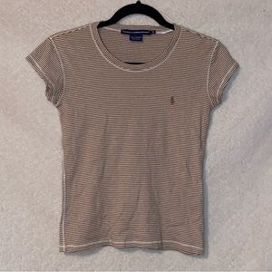 Brown Stipe Polo 🤎